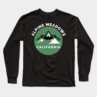 Alpine Meadows Ski Snowboard Mountain California Yosemite - Travel Long Sleeve T-Shirt